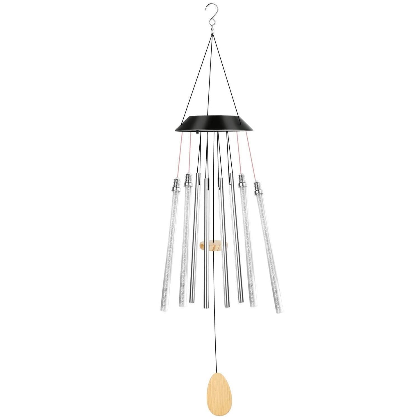 7 Color Changing Solar Wind Chime Lights Outdoor Lighting - Tophatter Daily Deals