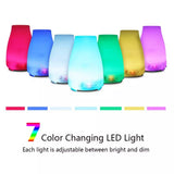 7 Color LED 200ML Ultrasonic Essential Oil Aroma Diffuser and Humidifier with Remote Health & Wellness - Tophatter Daily Deals