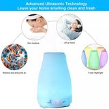 7 Color LED 200ML Ultrasonic Essential Oil Aroma Diffuser and Humidifier with Remote Health & Wellness - Tophatter Daily Deals