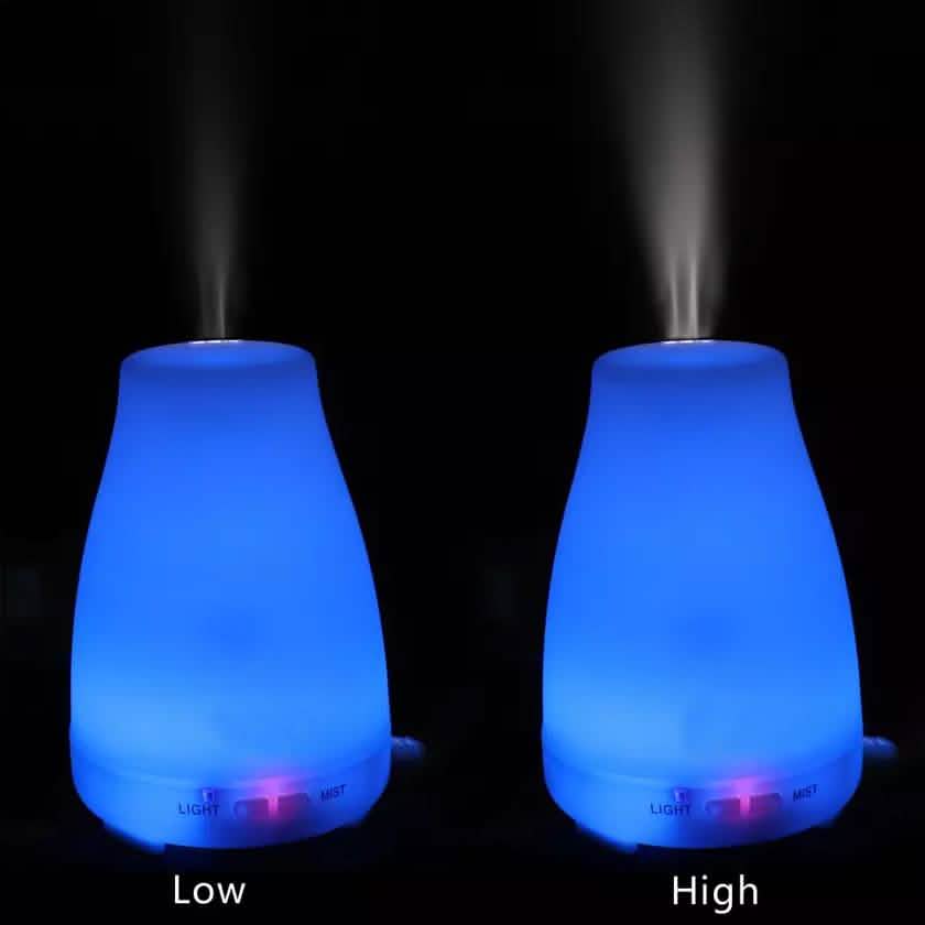 7 Color LED 200ML Ultrasonic Essential Oil Aroma Diffuser and Humidifier with Remote Health & Wellness - Tophatter Daily Deals