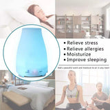 7 Color LED 200ML Ultrasonic Essential Oil Aroma Diffuser and Humidifier with Remote Health & Wellness - Tophatter Daily Deals