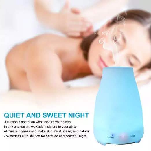 7 Color LED 200ML Ultrasonic Essential Oil Aroma Diffuser and Humidifier with Remote Health & Wellness - Tophatter Daily Deals