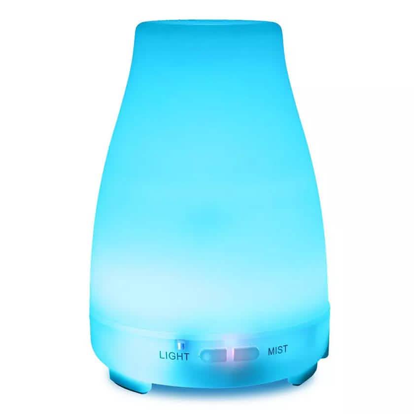 7 Color LED 200ML Ultrasonic Essential Oil Aroma Diffuser and Humidifier with Remote Health & Wellness - Tophatter Daily Deals