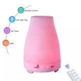 7 Color LED 200ML Ultrasonic Essential Oil Aroma Diffuser and Humidifier with Remote Health & Wellness - Tophatter Daily Deals