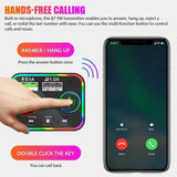 7 Color LED Backlit Light Bluetooth FM Transmitter and Dual USB Charger Automotive - Tophatter Daily Deals