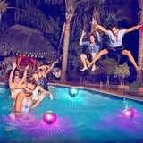 7 Color Solar LED Floating Lights Outdoor Lighting - Tophatter Daily Deals
