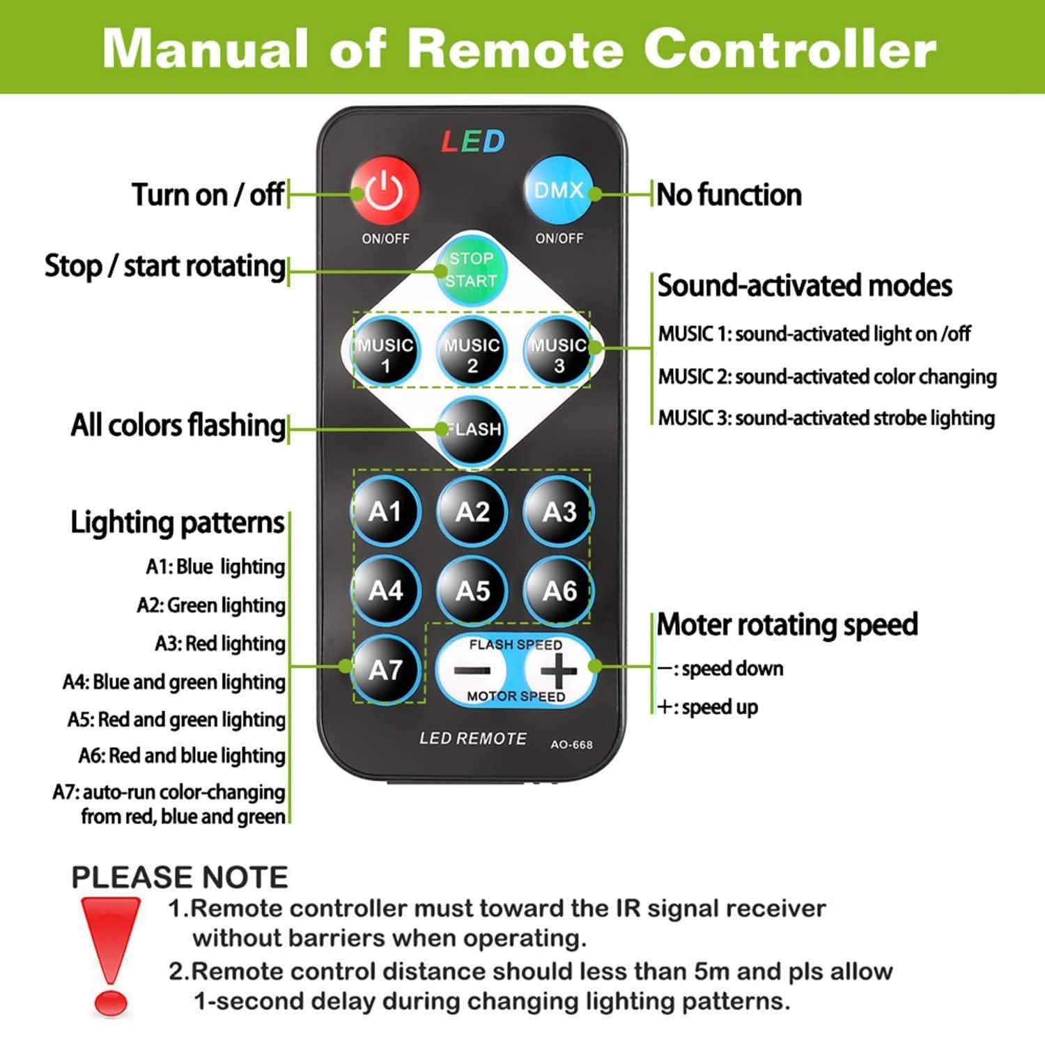 7 Colors Sound Activated Party Lights with Remote Control Indoor Lighting - Tophatter Daily Deals
