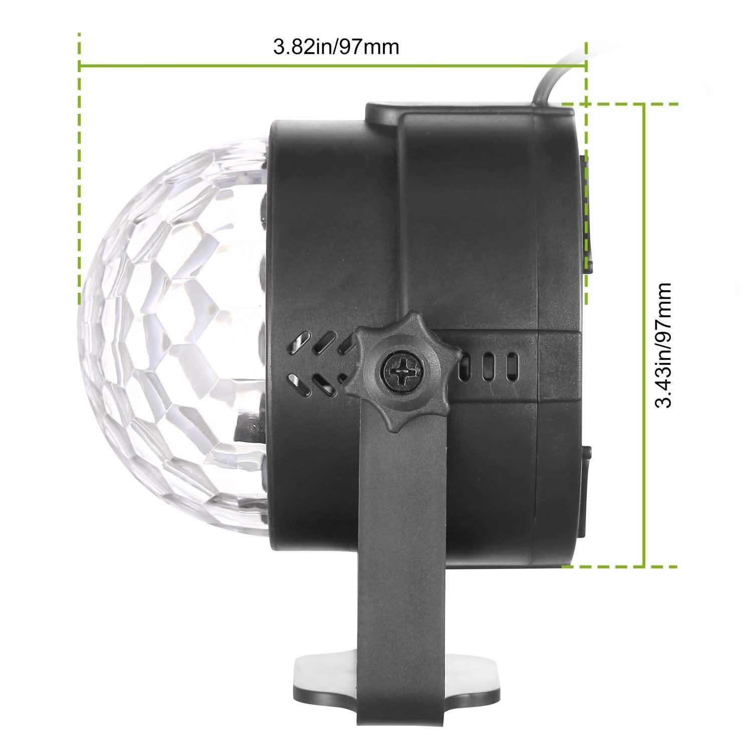 7 Colors Sound Activated Party Lights with Remote Control Indoor Lighting - Tophatter Daily Deals