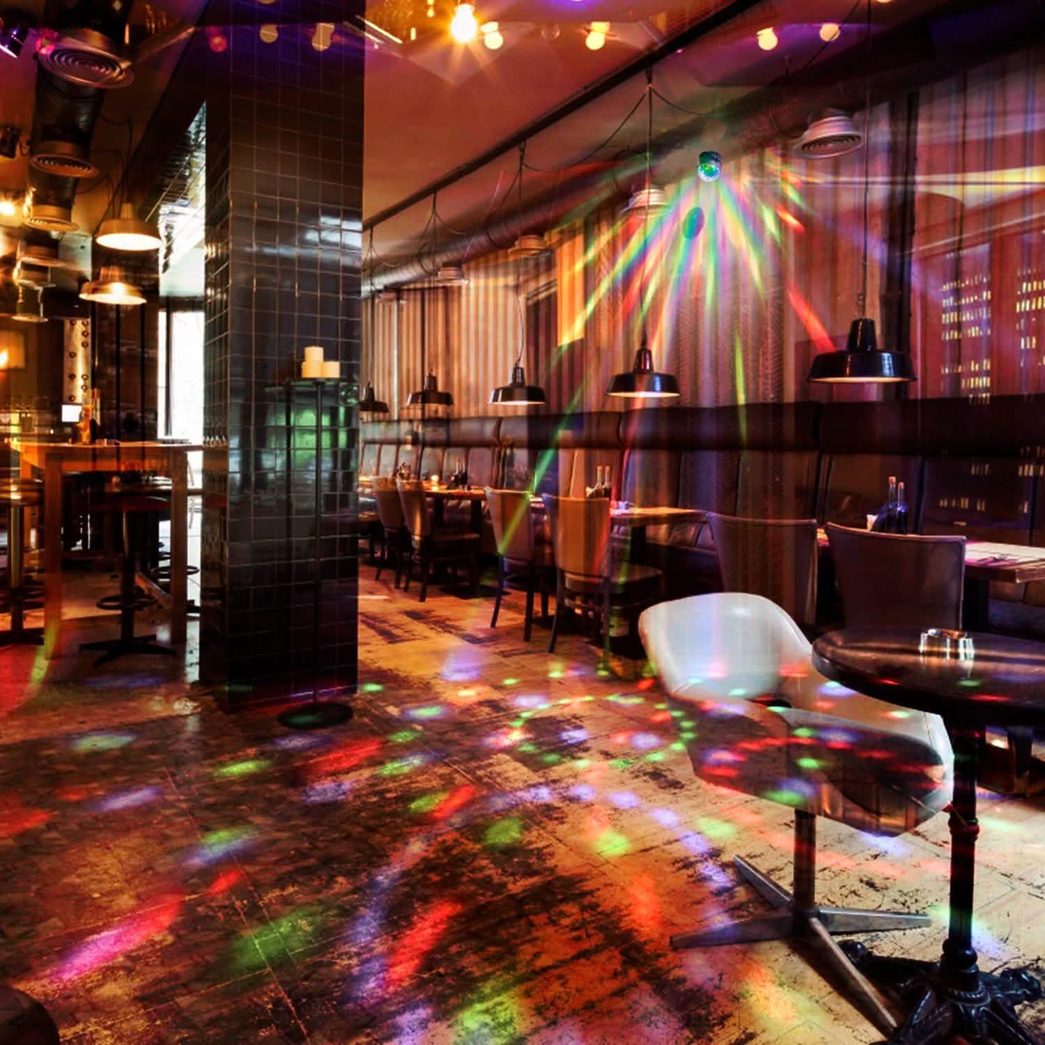 7 Colors Sound Activated Party Lights with Remote Control Indoor Lighting - Tophatter Daily Deals