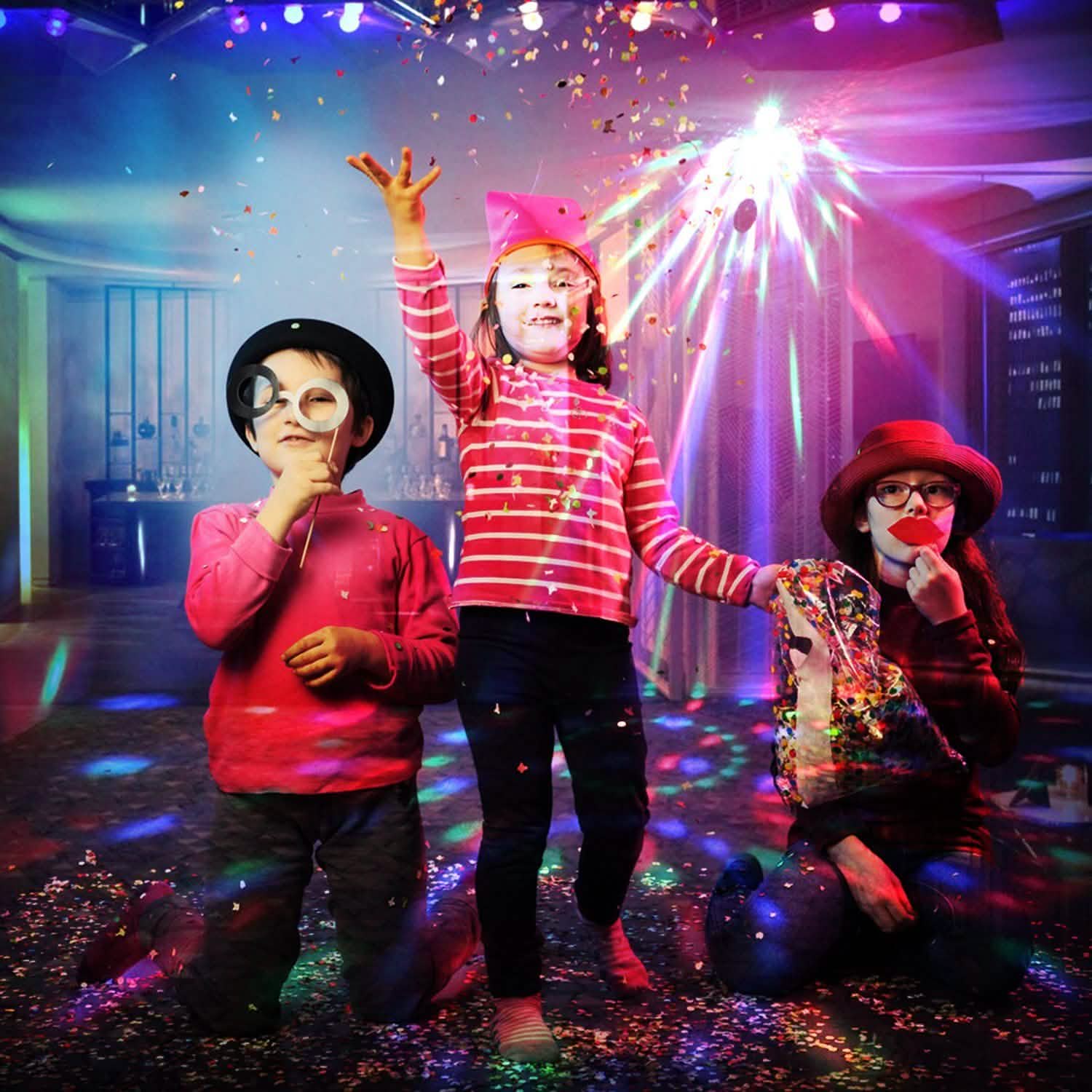 7 Colors Sound Activated Party Lights with Remote Control Indoor Lighting - Tophatter Daily Deals