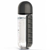 7-Day Pill Tablet Medicine Organizer Water Drink Bottle Holder Box Black Health & Wellness - Tophatter Daily Deals