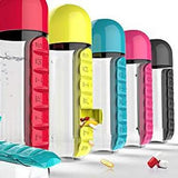 7-Day Pill Tablet Medicine Organizer Water Drink Bottle Holder Box Health & Wellness - Tophatter Daily Deals