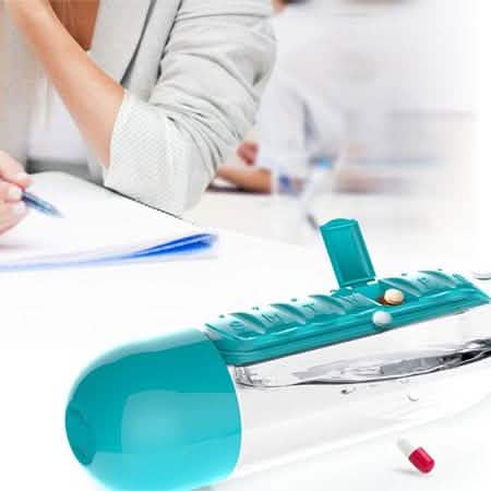 7-Day Pill Tablet Medicine Organizer Water Drink Bottle Holder Box Health & Wellness - Tophatter Daily Deals