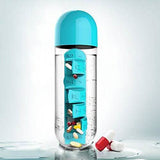 7-Day Pill Tablet Medicine Organizer Water Drink Bottle Holder Box Health & Wellness - Tophatter Daily Deals