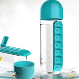 7-Day Pill Tablet Medicine Organizer Water Drink Bottle Holder Box Health & Wellness - Tophatter Daily Deals