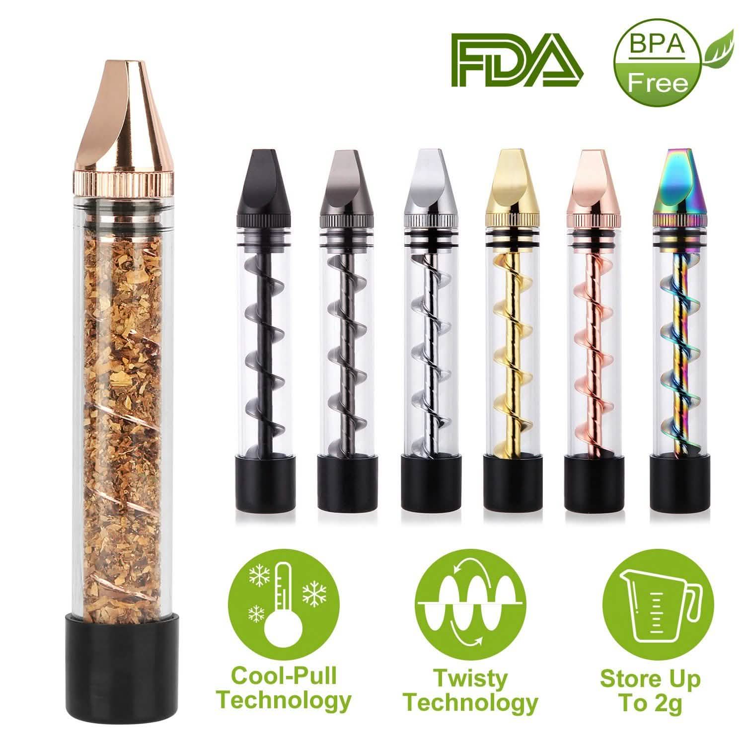 7-in-1 Grinder Blunt Kit with Smoking Metal Tip Cleaning Brush Everything Else - Tophatter Daily Deals