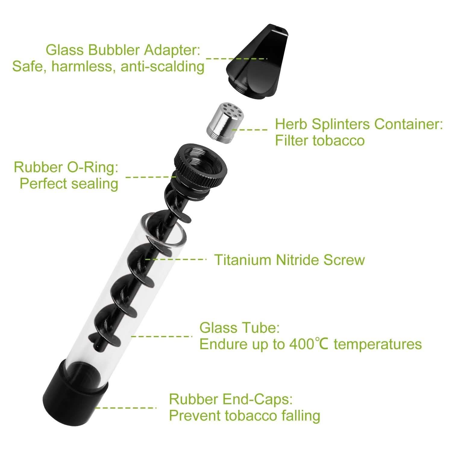 7-in-1 Grinder Blunt Kit with Smoking Metal Tip Cleaning Brush Everything Else - Tophatter Daily Deals