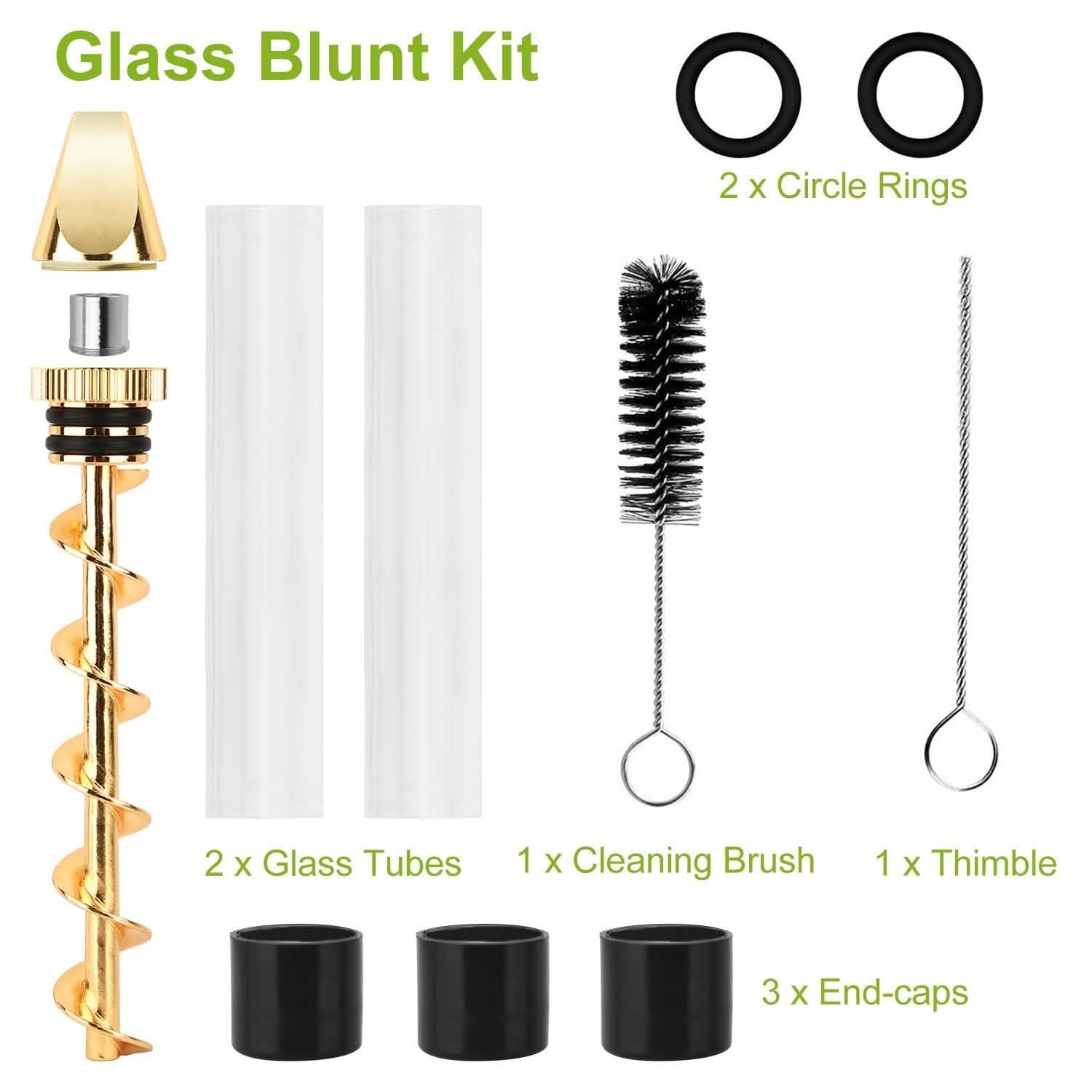 7-in-1 Grinder Blunt Kit with Smoking Metal Tip Cleaning Brush Everything Else - Tophatter Daily Deals