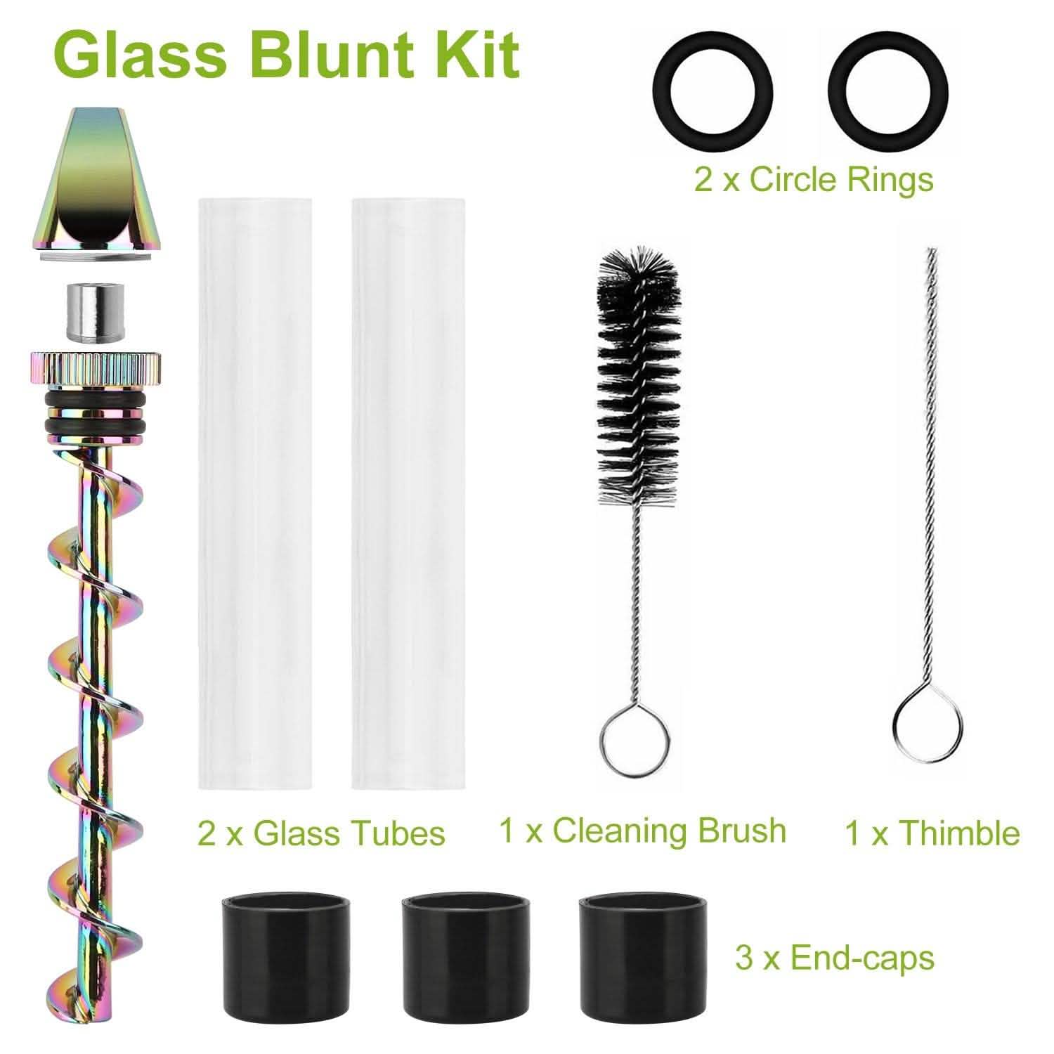 7-in-1 Grinder Blunt Kit with Smoking Metal Tip Cleaning Brush Everything Else - Tophatter Daily Deals