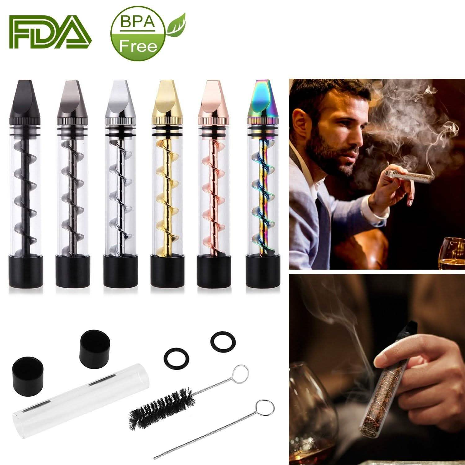 7-in-1 Grinder Blunt Kit with Smoking Metal Tip Cleaning Brush Everything Else - Tophatter Daily Deals