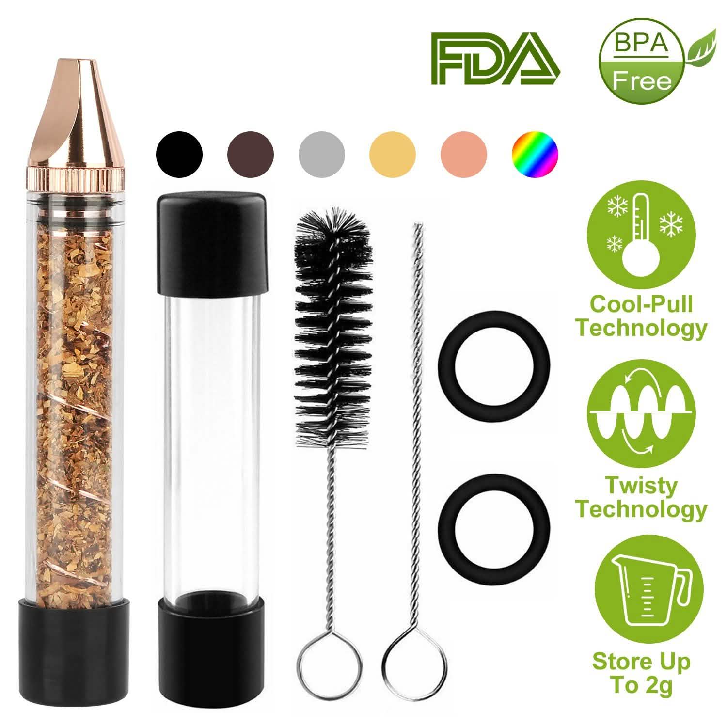 7-in-1 Grinder Blunt Kit with Smoking Metal Tip Cleaning Brush Everything Else - Tophatter Daily Deals