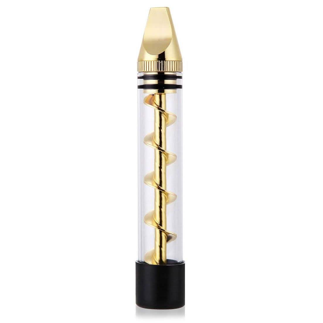 7-in-1 Grinder Blunt Kit with Smoking Metal Tip Cleaning Brush Gold Everything Else - Tophatter Daily Deals