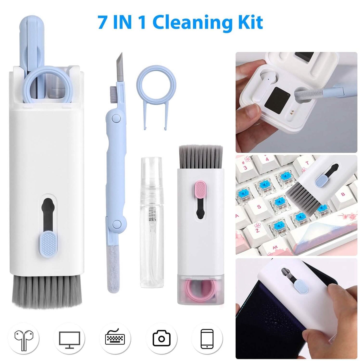 7-in-1 Laptop Keyboard Dust Cleaner Brush Everything Else - Tophatter Daily Deals