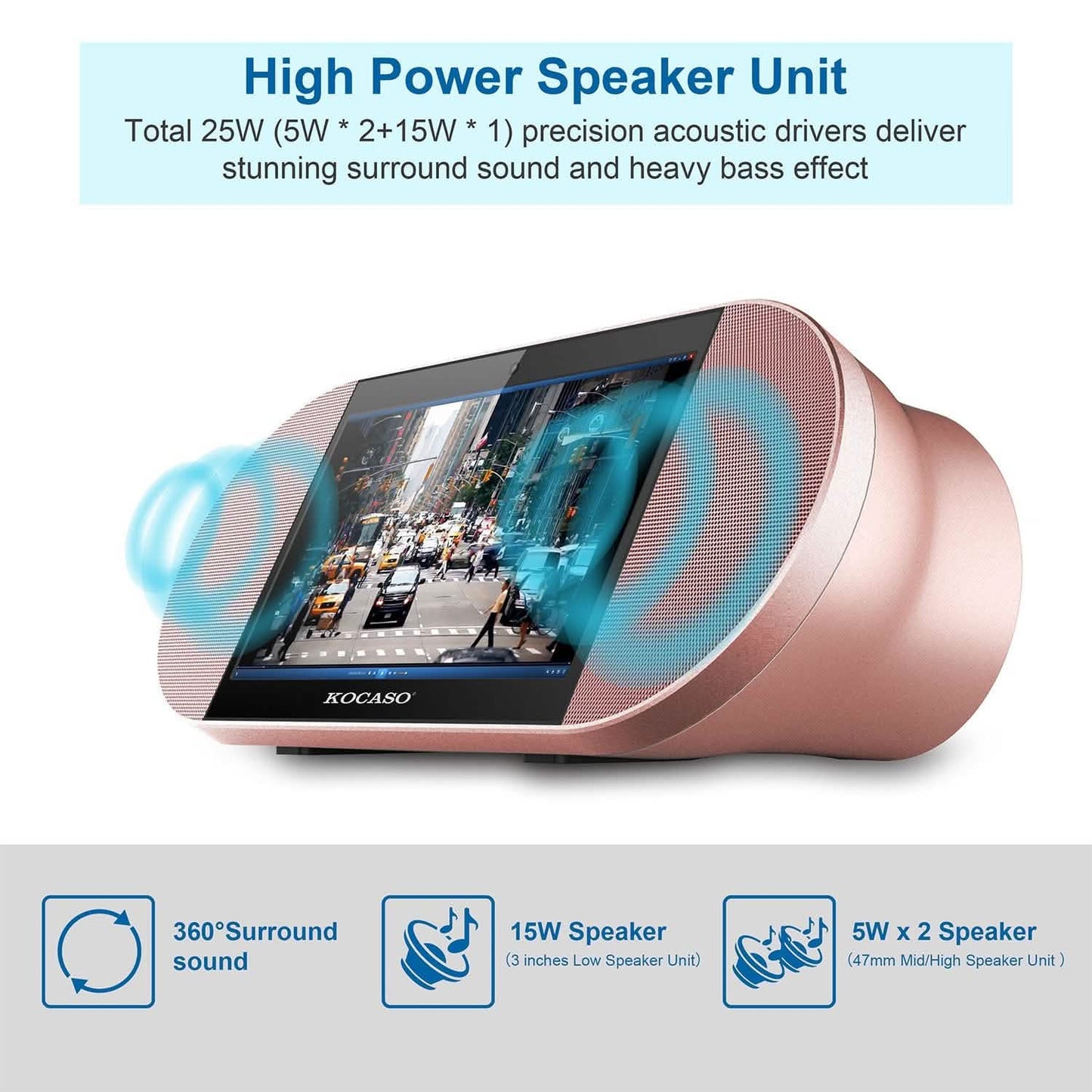 7-Inch Touch Screen Android Tablet PC with Wireless Speaker Tablets - Tophatter Daily Deals