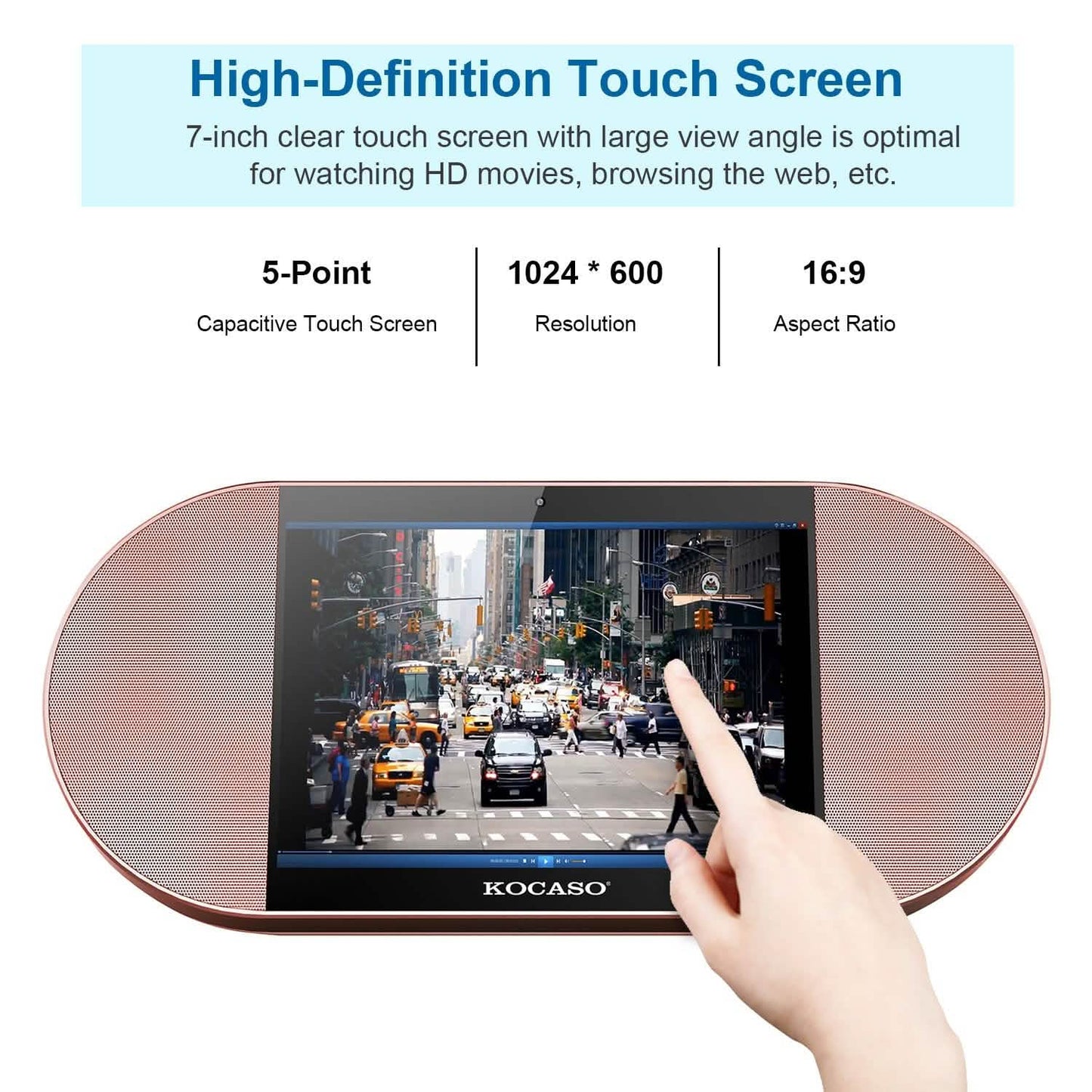 7-Inch Touch Screen Android Tablet PC with Wireless Speaker Tablets - Tophatter Daily Deals