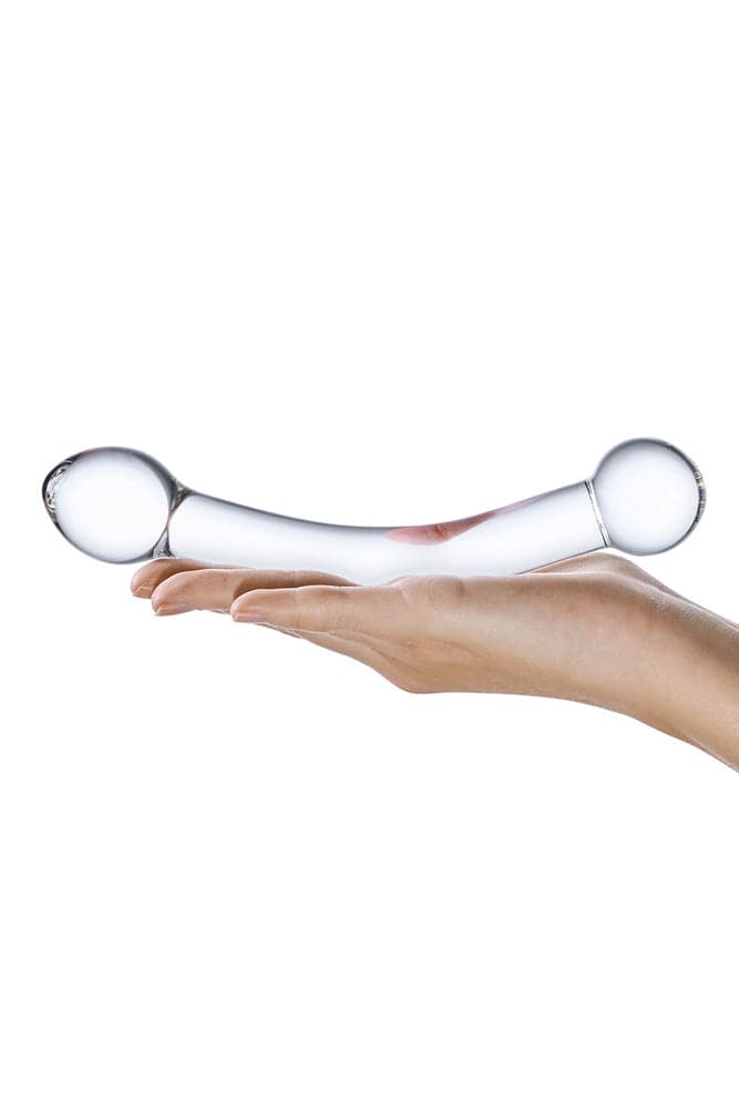 Gläs - Curved 7" Glass G Spot Stimulator Dildo - Clear Sex Toy - Tophatter Daily Deals