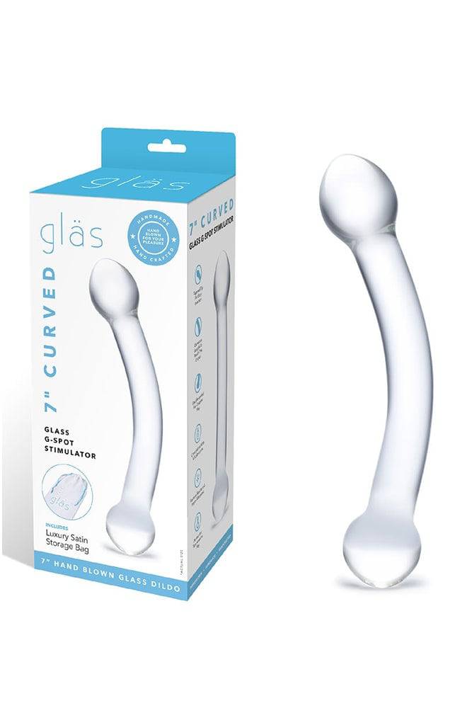 Gläs - Curved 7" Glass G Spot Stimulator Dildo - Clear Sex Toy - Tophatter Daily Deals
