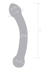 Gläs - Curved 7" Glass G Spot Stimulator Dildo - Clear Sex Toy - Tophatter Daily Deals
