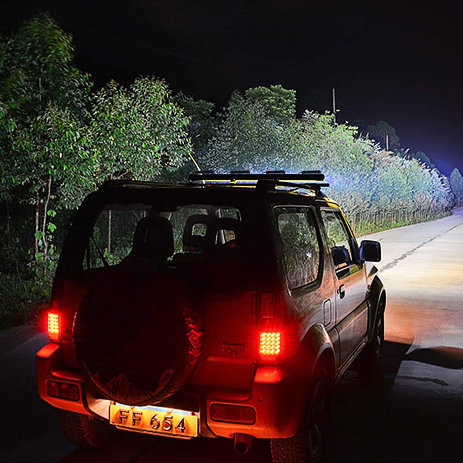 7" LED Light Bar Single Row Offroad Spot Lights Automotive - Tophatter Daily Deals