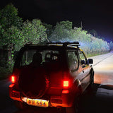 7" LED Light Bar Single Row Offroad Spot Lights Automotive - Tophatter Daily Deals