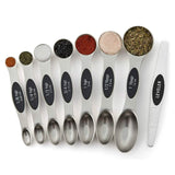 7-Piece: Double Sided Stackable Magnetic Measuring Spoons Set with Leveler Kitchen Tools & Gadgets - Tophatter Daily Deals
