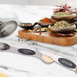 7-Piece: Double Sided Stackable Magnetic Measuring Spoons Set with Leveler Kitchen Tools & Gadgets - Tophatter Daily Deals