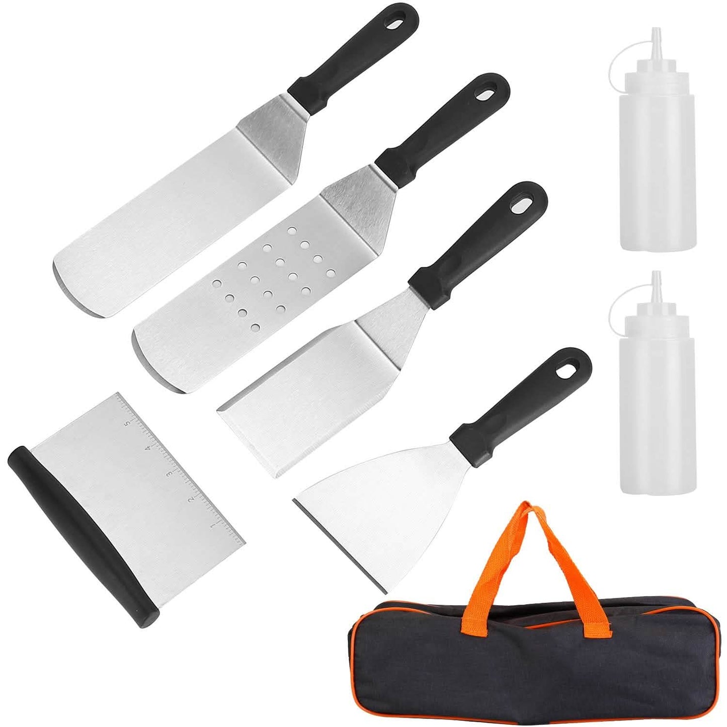 7-Piece Set: Stainless Steel BBQ Grilling Utensil Tools Kitchen Tools & Gadgets - Tophatter Daily Deals