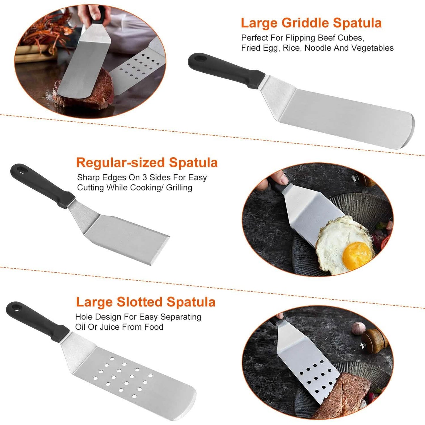 7-Piece Set: Stainless Steel BBQ Grilling Utensil Tools Kitchen Tools & Gadgets - Tophatter Daily Deals