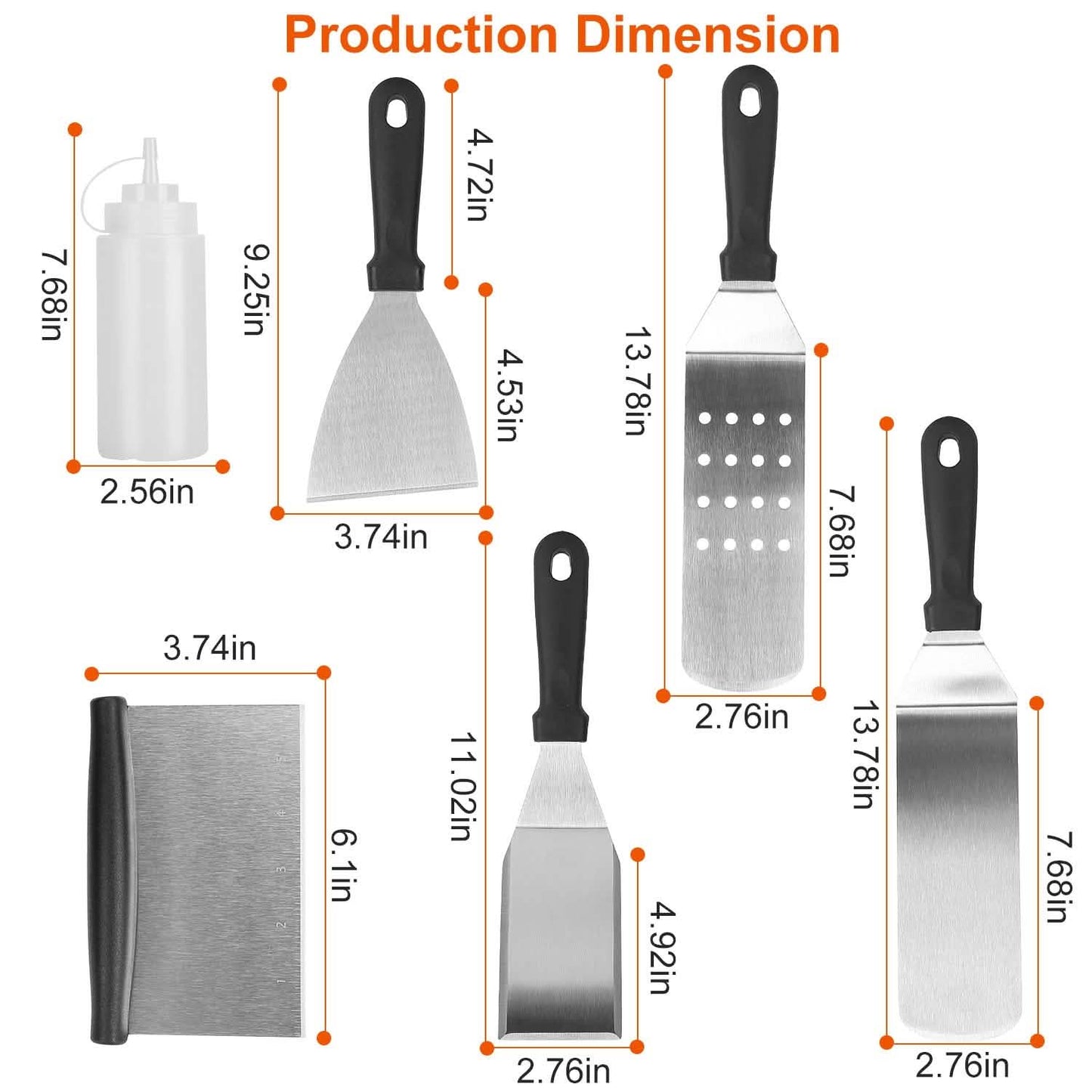 7-Piece Set: Stainless Steel BBQ Grilling Utensil Tools Kitchen Tools & Gadgets - Tophatter Daily Deals