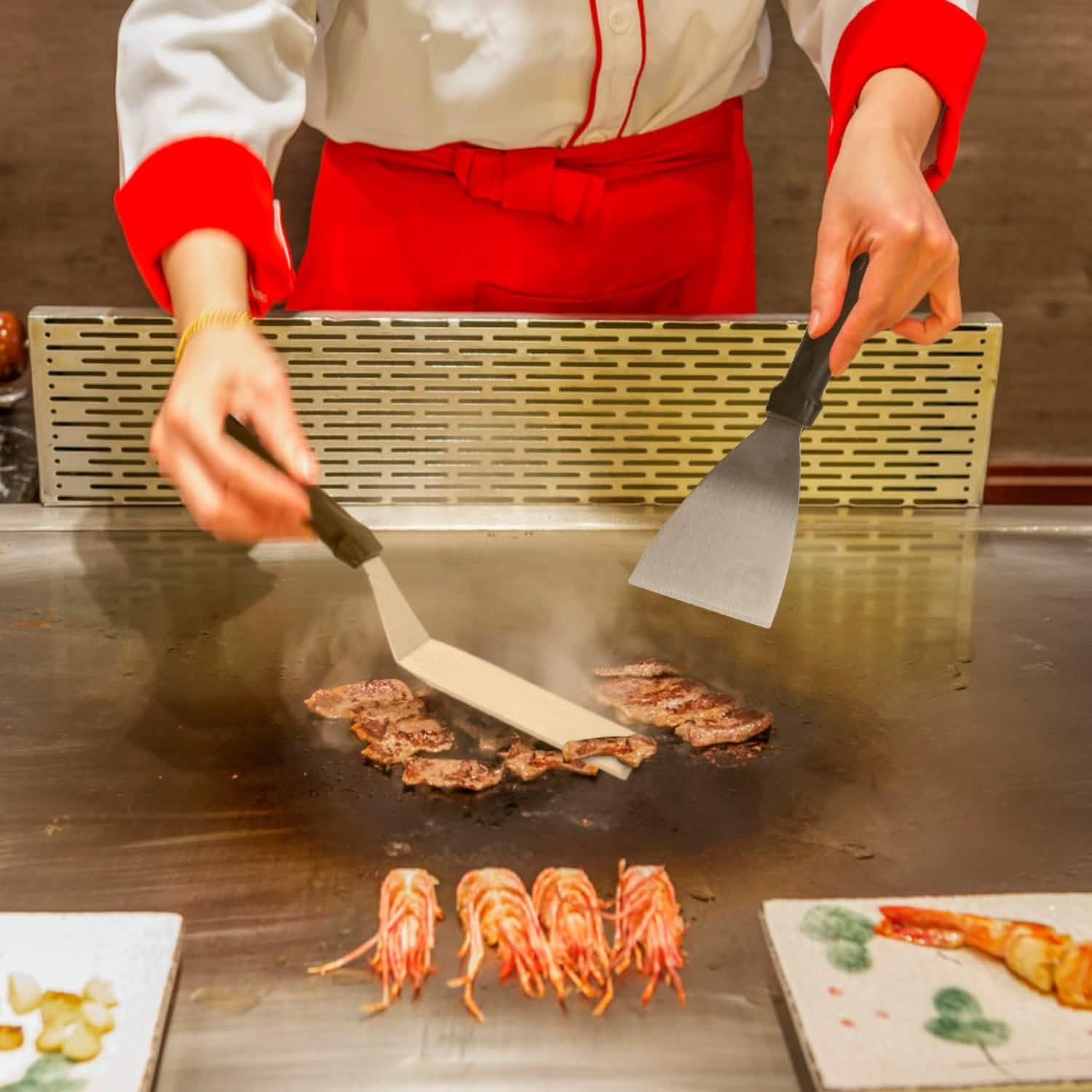 7-Piece Set: Stainless Steel BBQ Grilling Utensil Tools Kitchen Tools & Gadgets - Tophatter Daily Deals