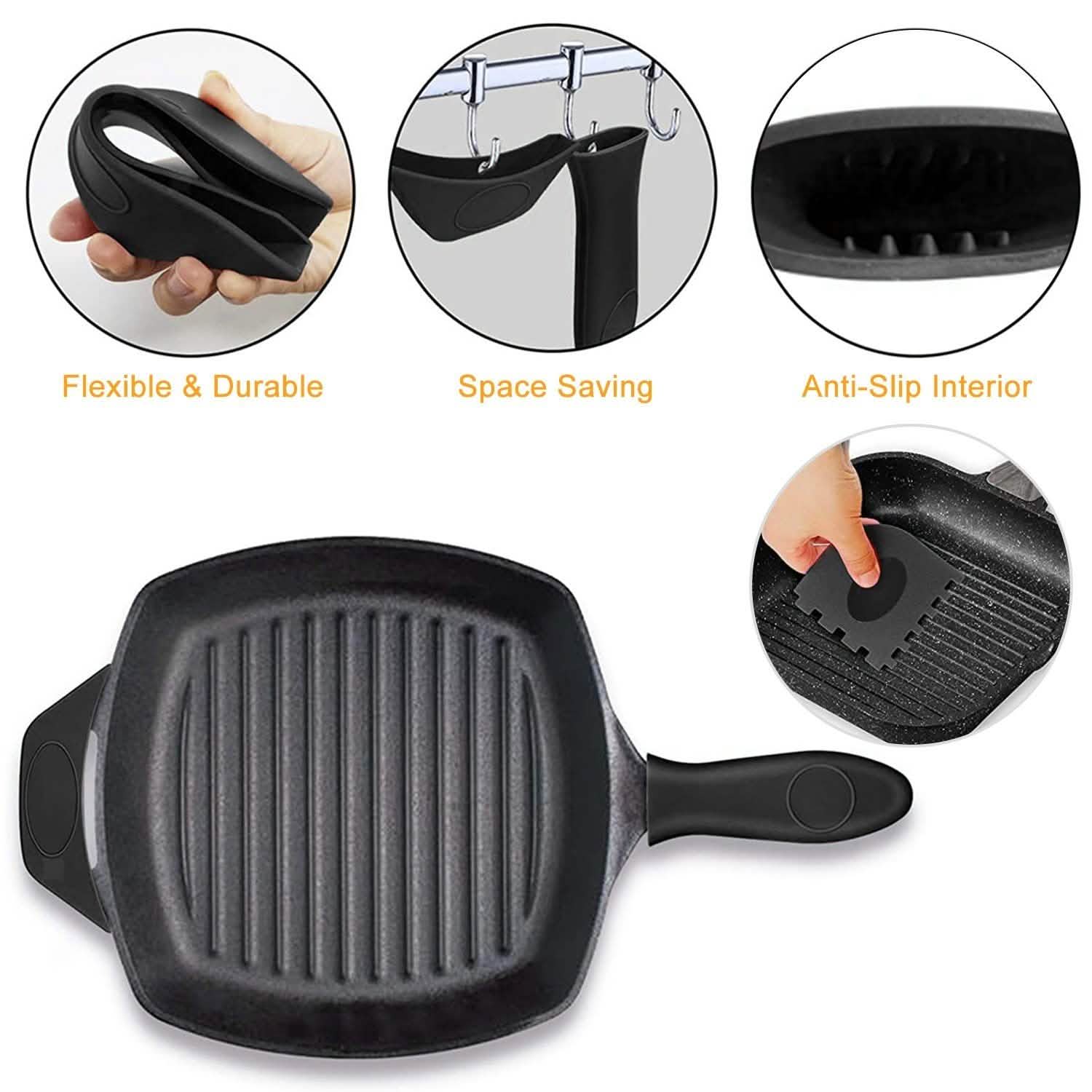 7-Piece: Silicone Hot Handle Holder Kitchen Tools & Gadgets - Tophatter Daily Deals