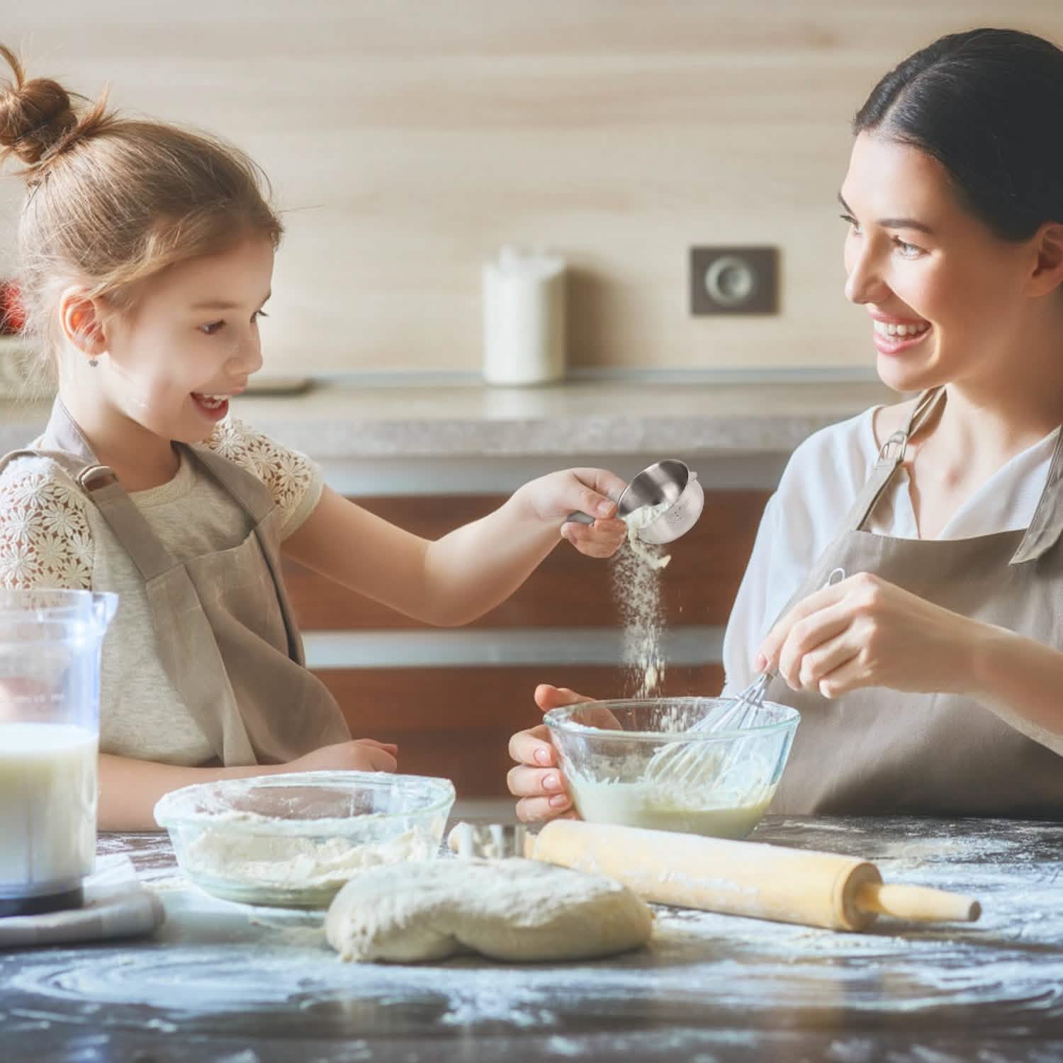 7-Piece: Stainless Steel Measuring Cups Kitchen Tools & Gadgets - Tophatter Daily Deals