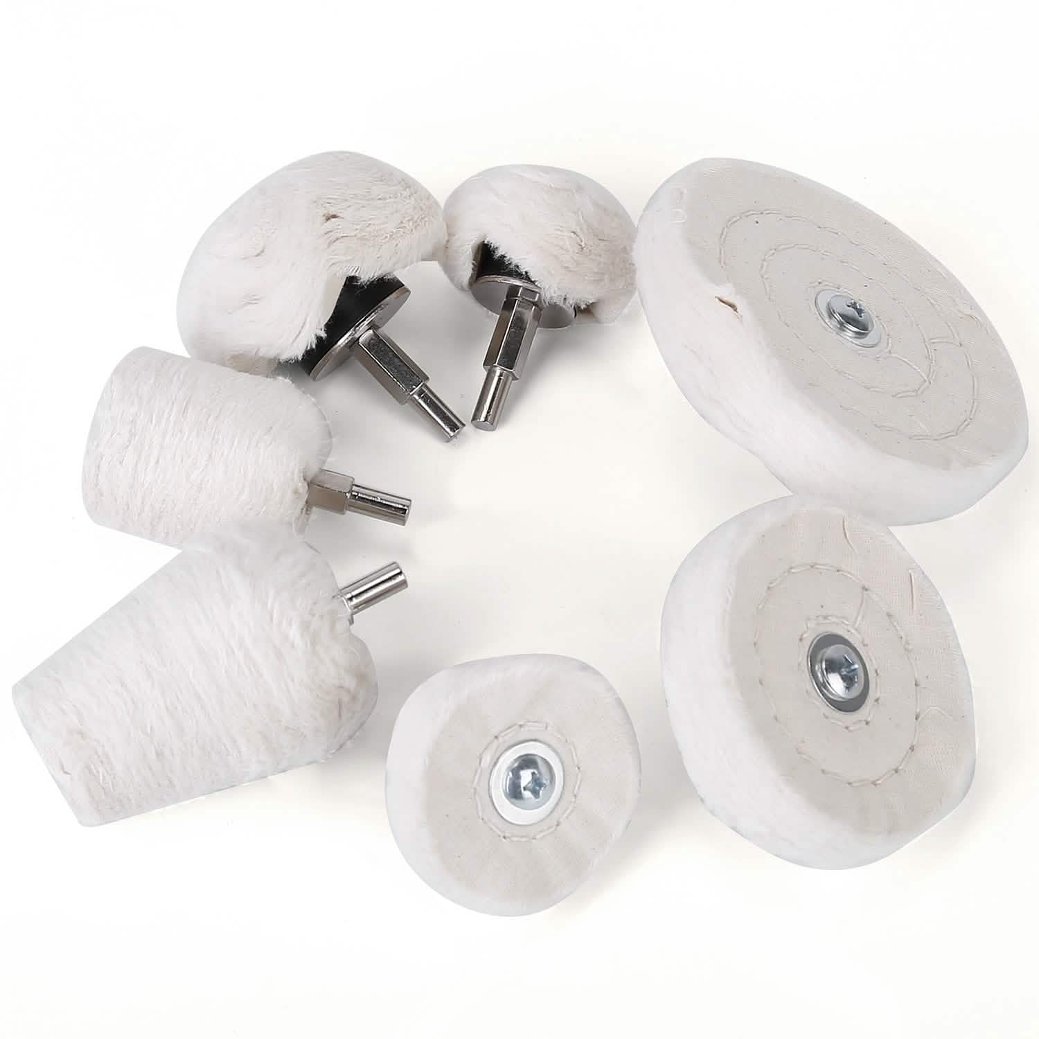 7-Pieces Set: Wheels Polishing Pads Car Buffing Automotive - Tophatter Daily Deals