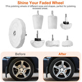 7-Pieces Set: Wheels Polishing Pads Car Buffing Automotive - Tophatter Daily Deals