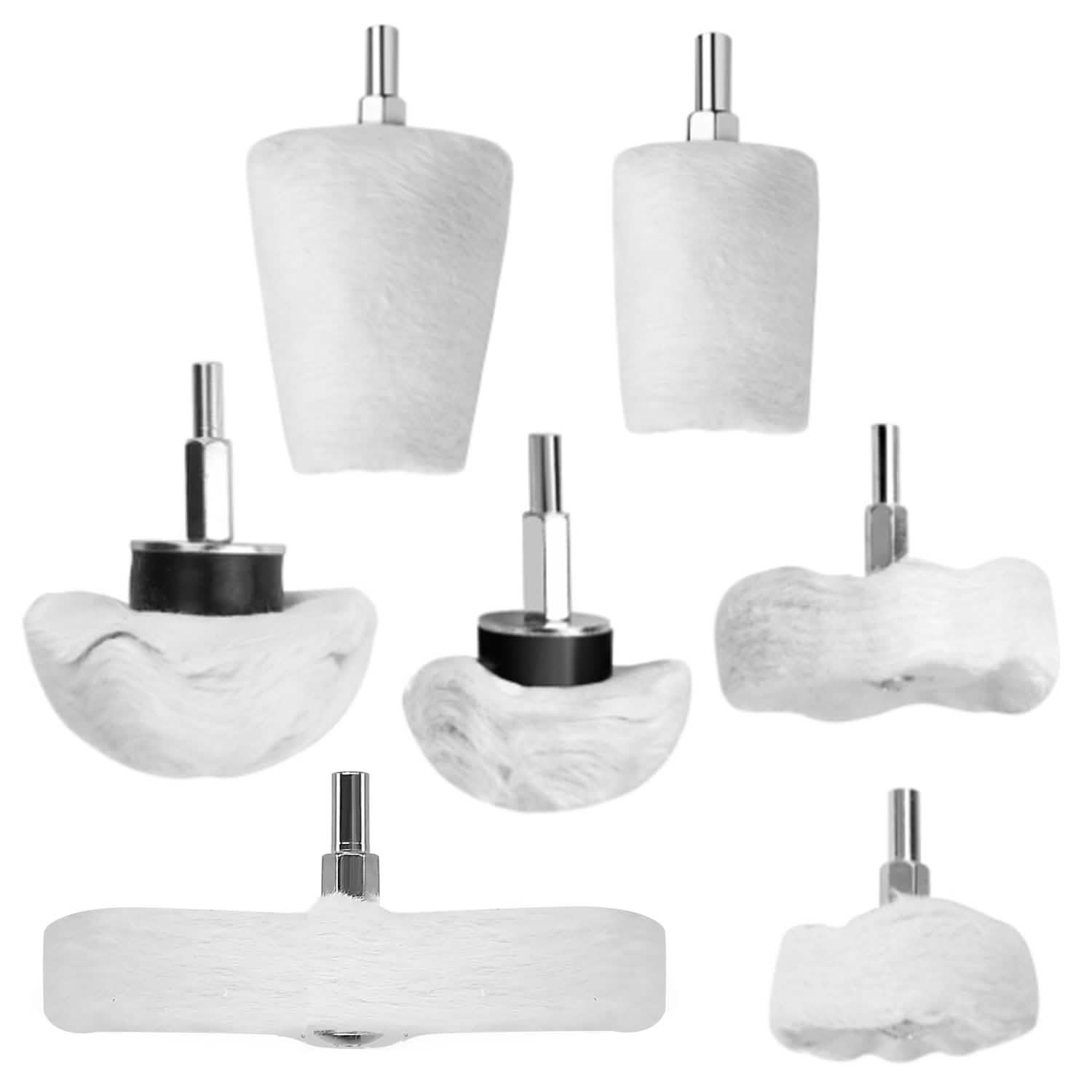 7-Pieces Set: Wheels Polishing Pads Car Buffing Automotive - Tophatter Daily Deals