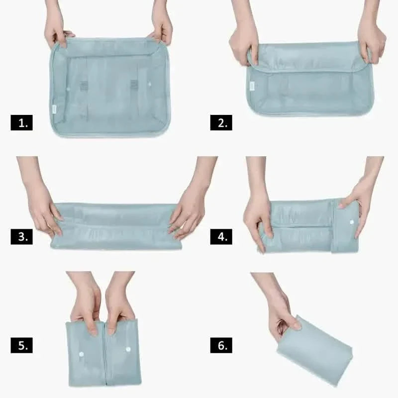 7-Pieces: Travel Luggage Packing Organizers Set Storage & Organization - Tophatter Daily Deals