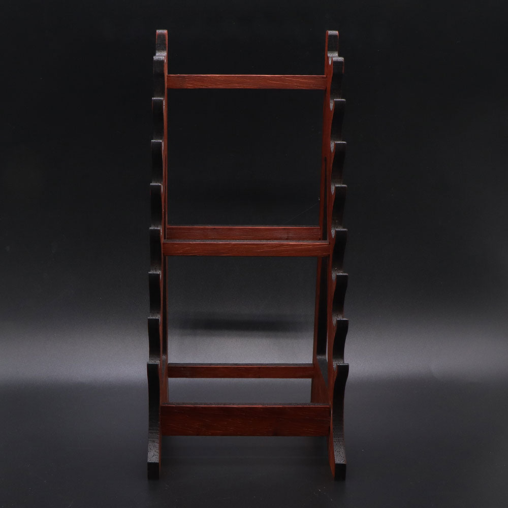 7-Layer Rosewood Wood Display Holder Wooden Kit - Tophatter Daily Deals