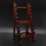 7-Layer Rosewood Wood Display Holder Wooden Kit - Tophatter Daily Deals