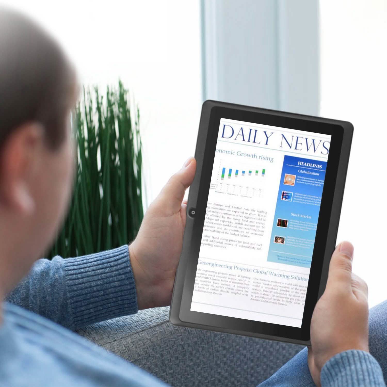 7" Touchscreen Wi-Fi Android Tablet Tablets - Tophatter Daily Deals