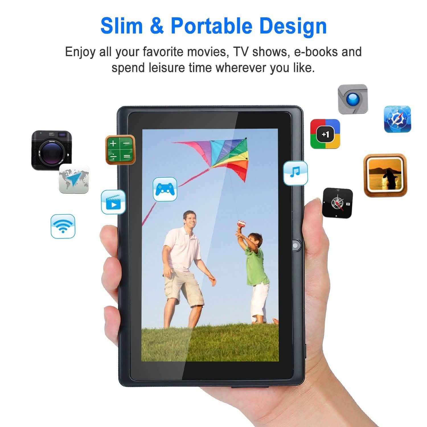 7" Touchscreen Wi-Fi Android Tablet Tablets - Tophatter Daily Deals